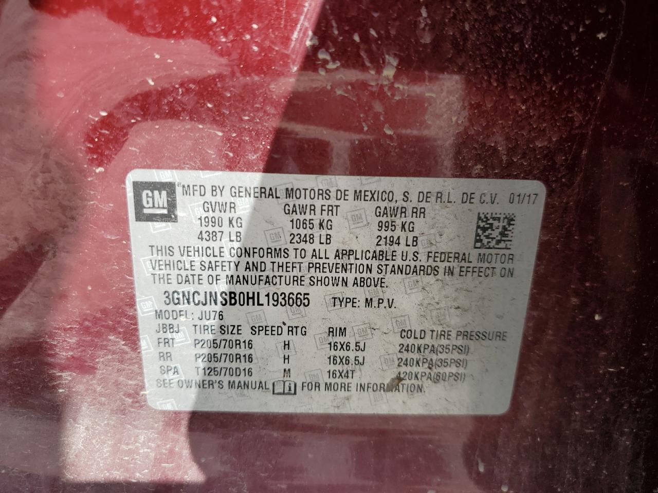 Chevrolet Trax Ls Image 10