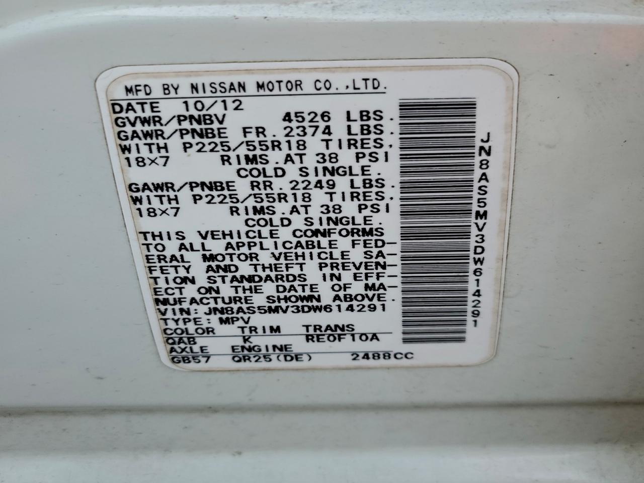 Nissan Rogue S Image 10