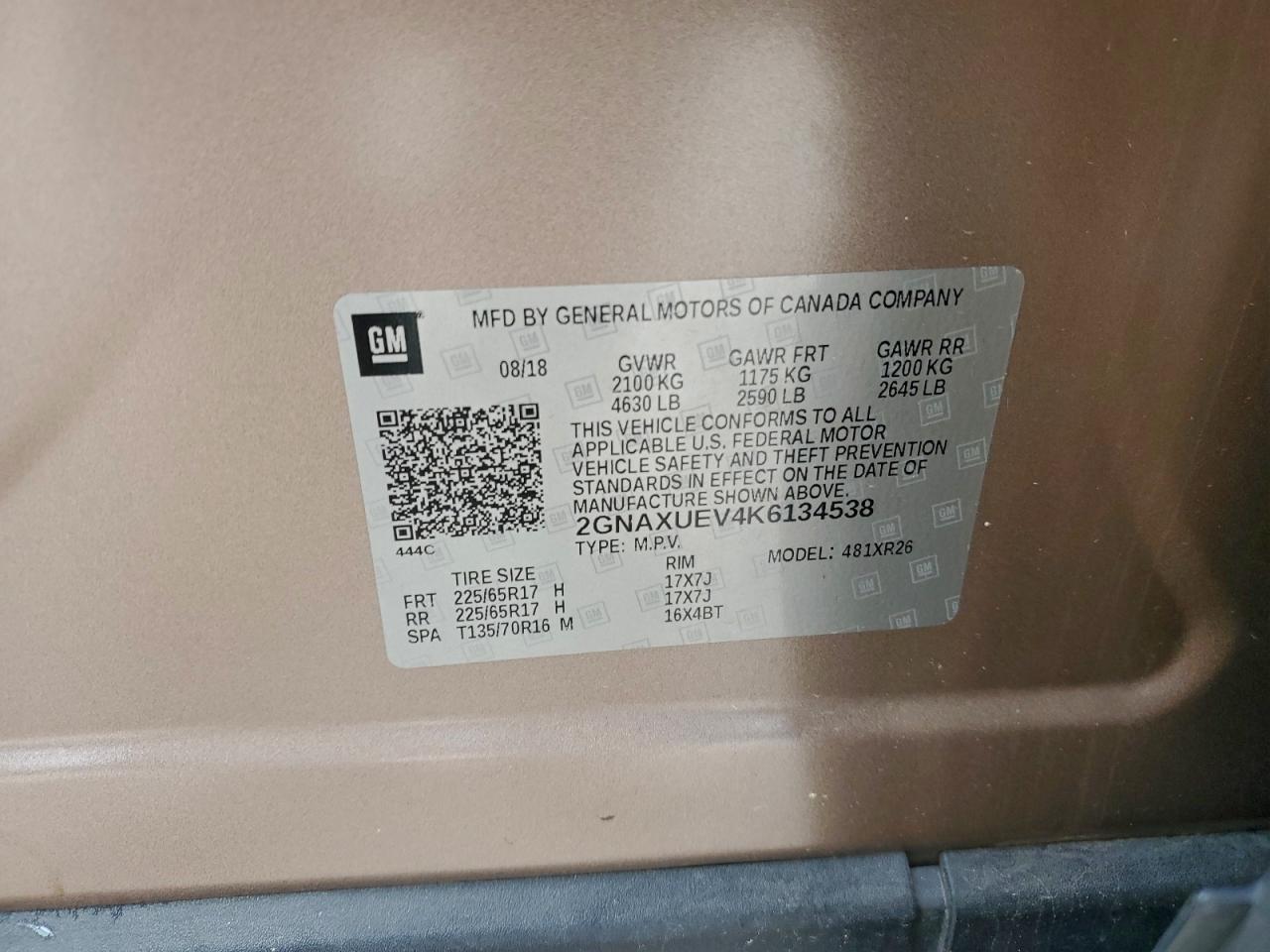 Chevrolet Equinox Lt Image 8