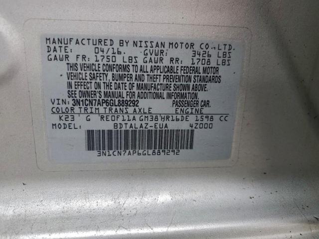 Nissan Versa S Image 10