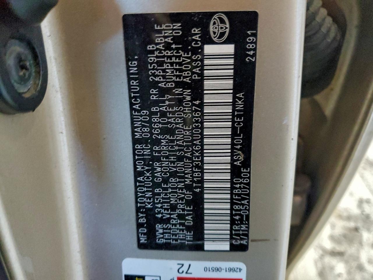 Toyota Camry Base Image 10