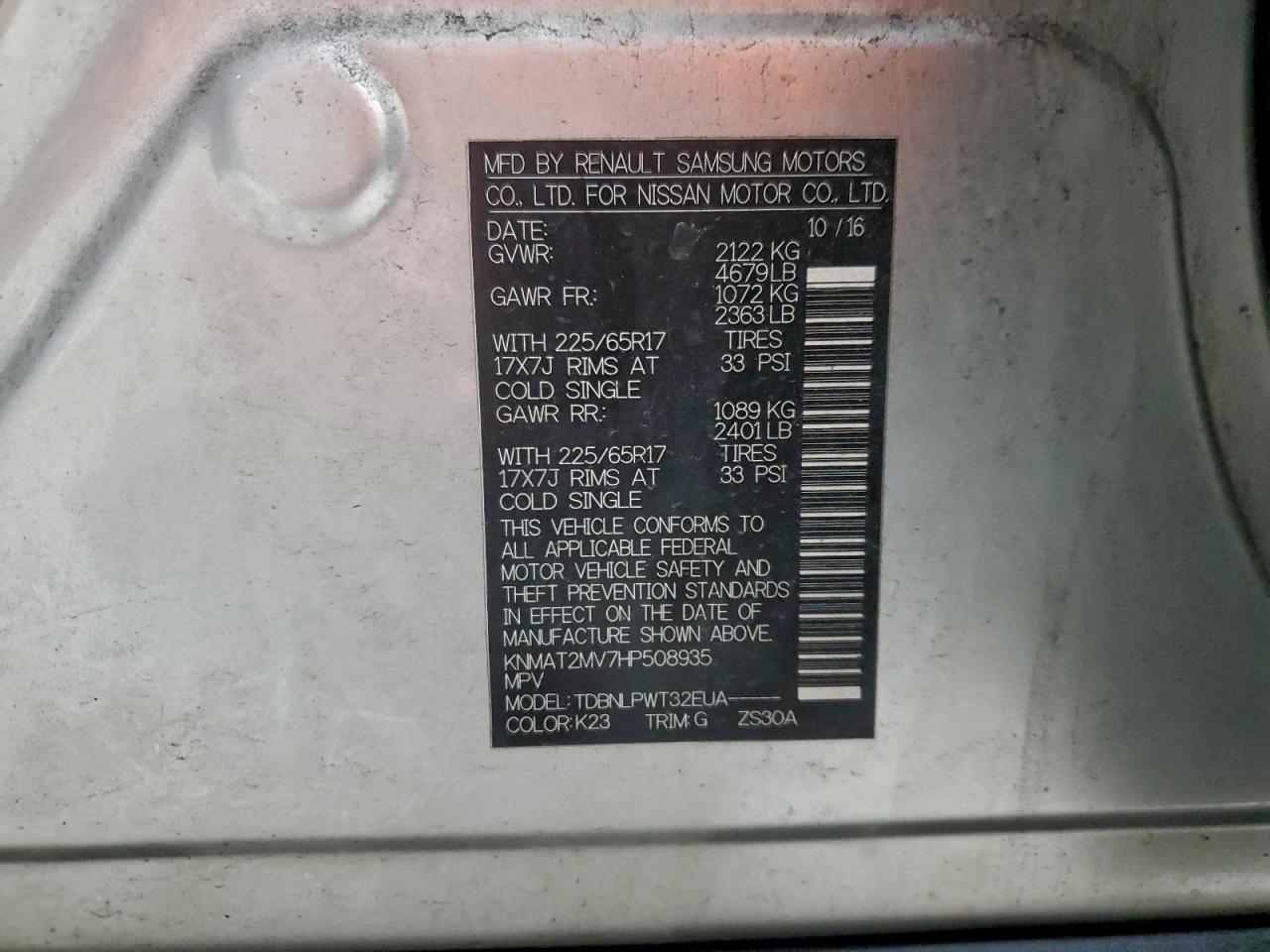 Nissan Rogue S Image 11