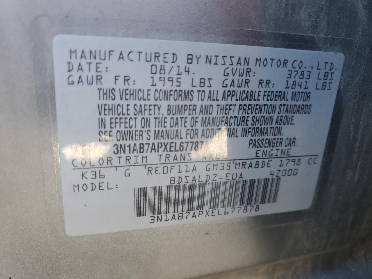 Nissan Sentra S Image 9