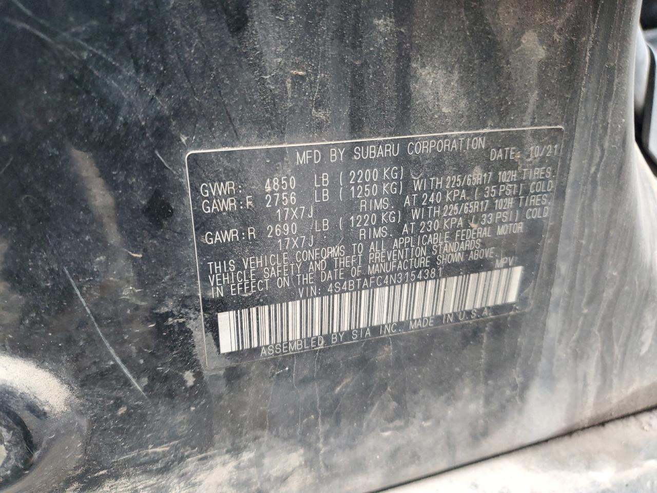 Subaru Outback Premium Image 10