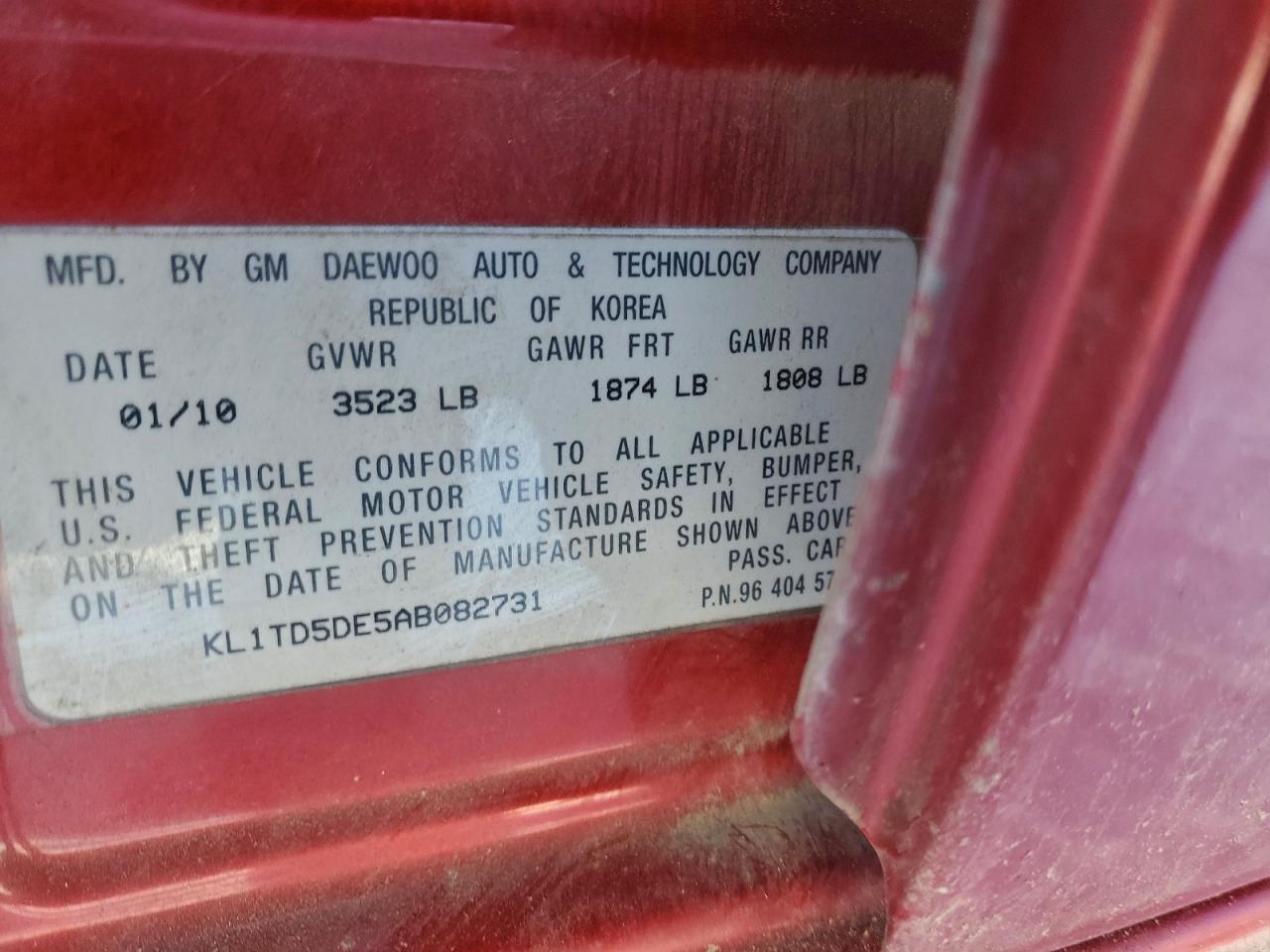 Chevrolet Aveo Ls Image 11