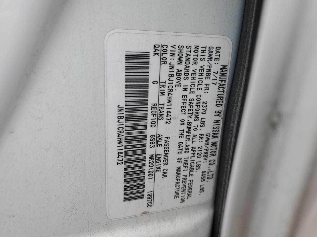 Nissan Rogue S Image 13