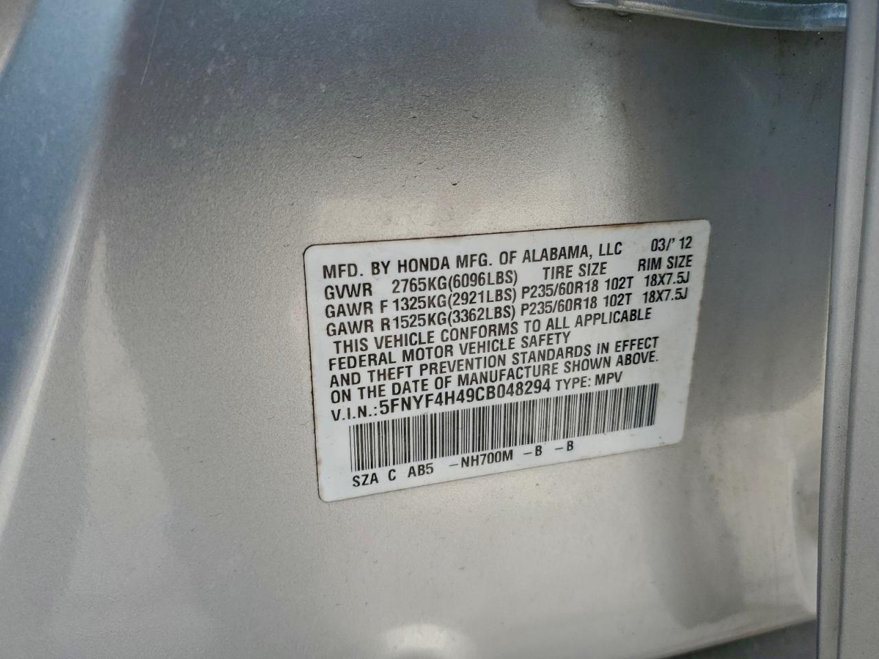 Honda Pilot Ex Image 12