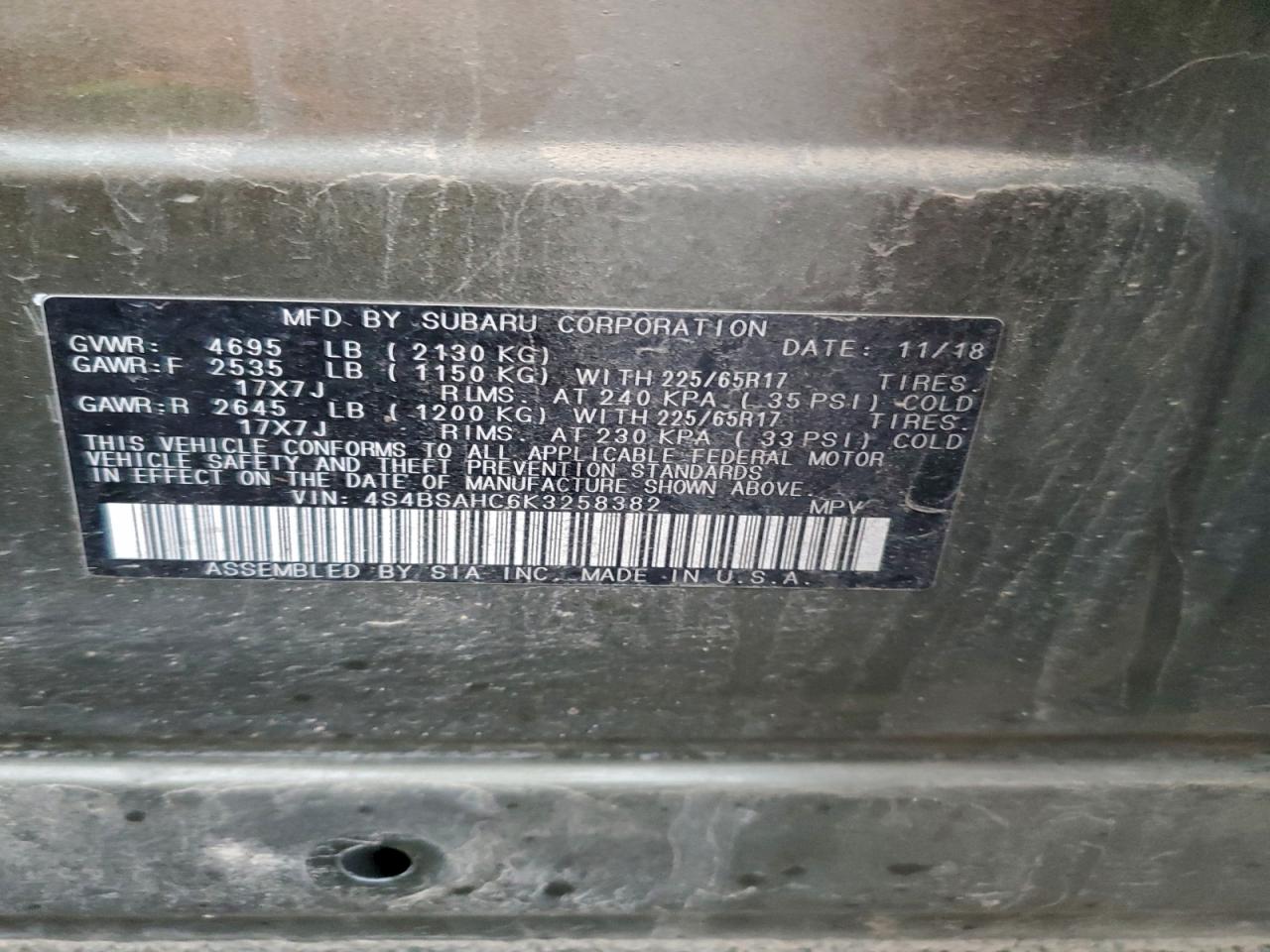 Subaru Outback 2.5i Premium Image 13